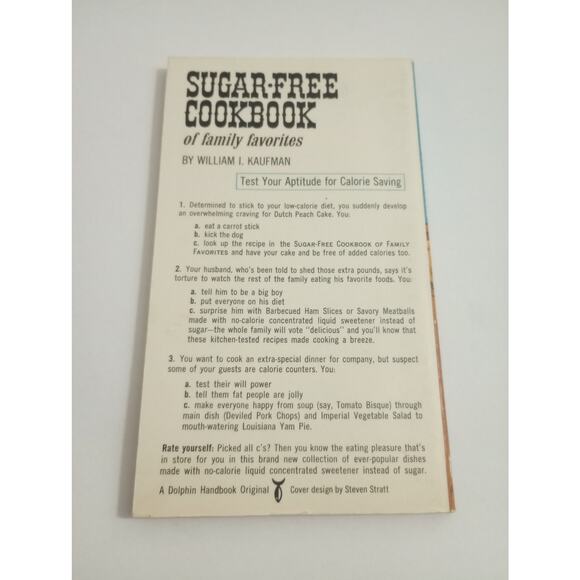 Vintage Cook Book Sugar-Free Cookbook of Family Favorites by William Kaufman - Picture 2 of 10